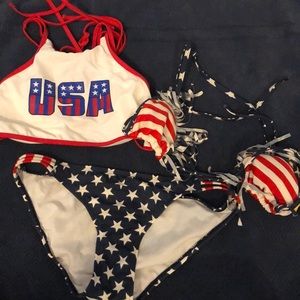 PAC sun 4th of July bathing suits